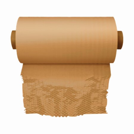 Intertape HexcelWrap Kraft Paper Cushioning Roll, 15.25" x 840 ft, Bleached White H-1002-W